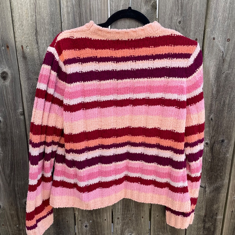 Vintage Basic Editions Chenille Striped Sweater - image 4